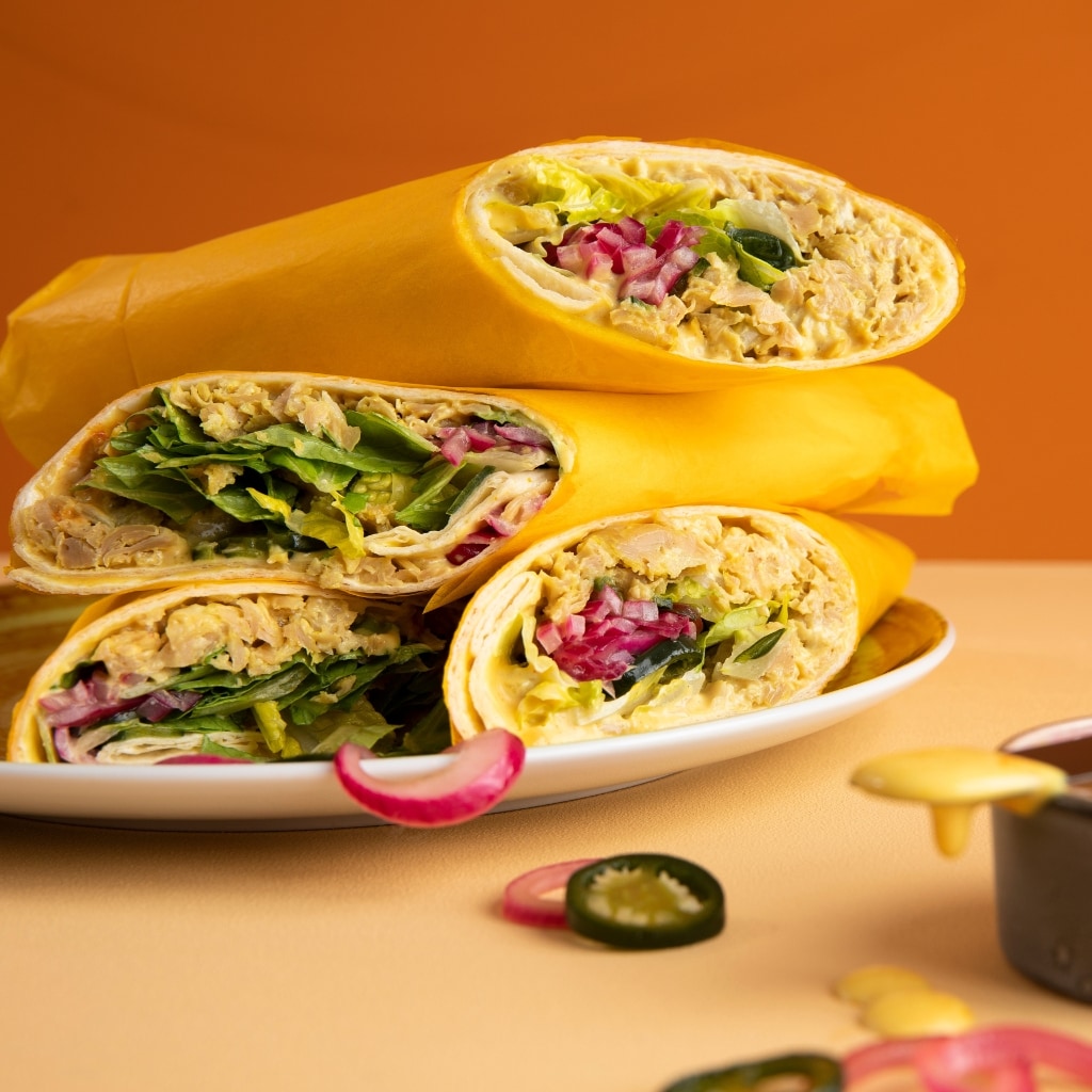 Wrap med NoChicken Chunks Wrap med NoChicken Chunks